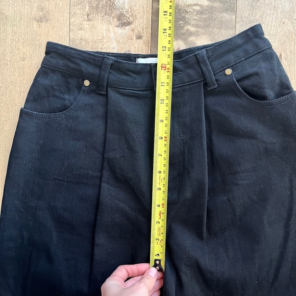 Zimmermann Black High Rise Straight Leg Jeans - Picture 4 of 12